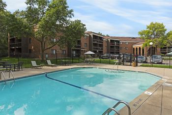 Outdoor Pool | Cedars Lakeside Apartments in Little Canada, MN